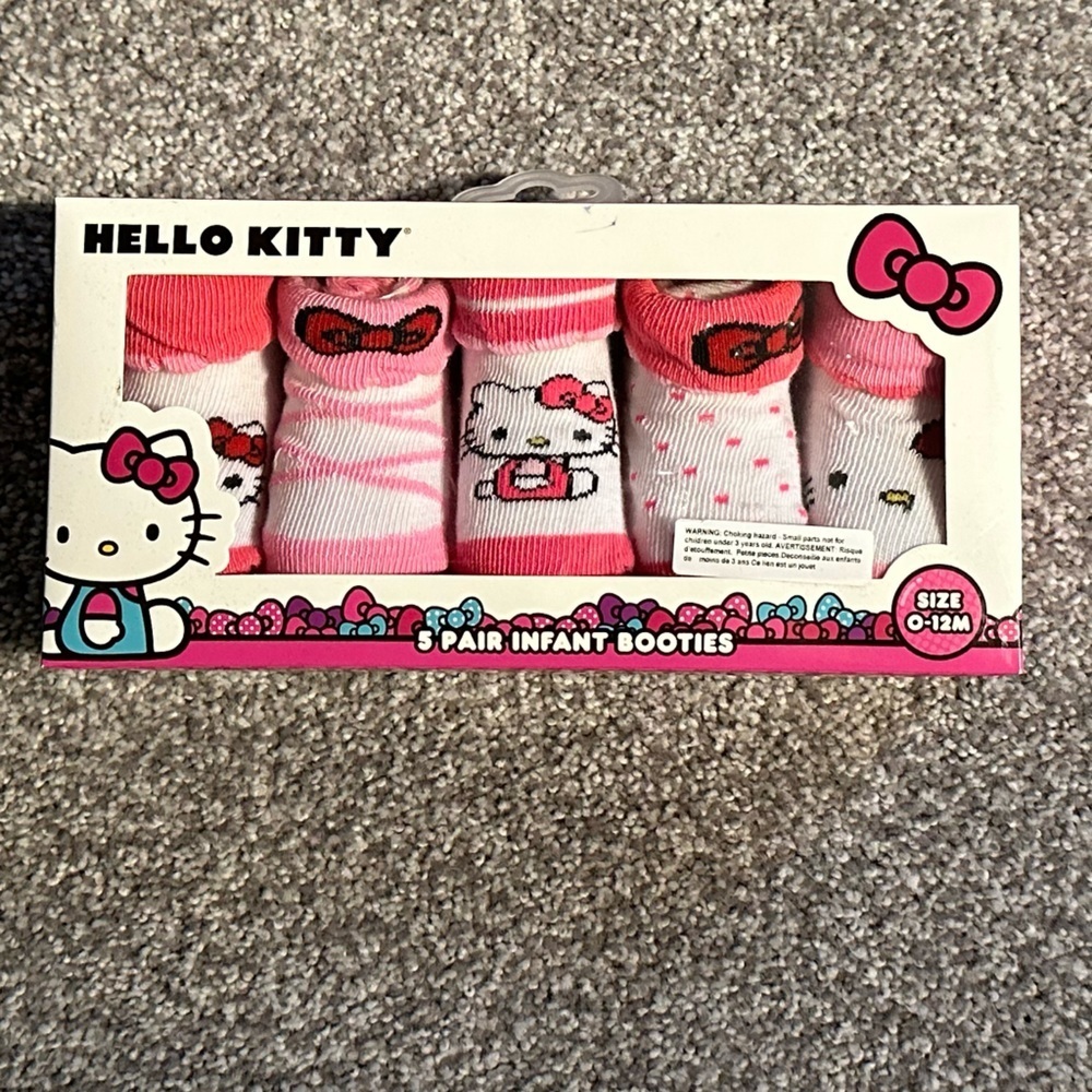 Genuine Hello Kitty Baby booties cute socks 5 pack